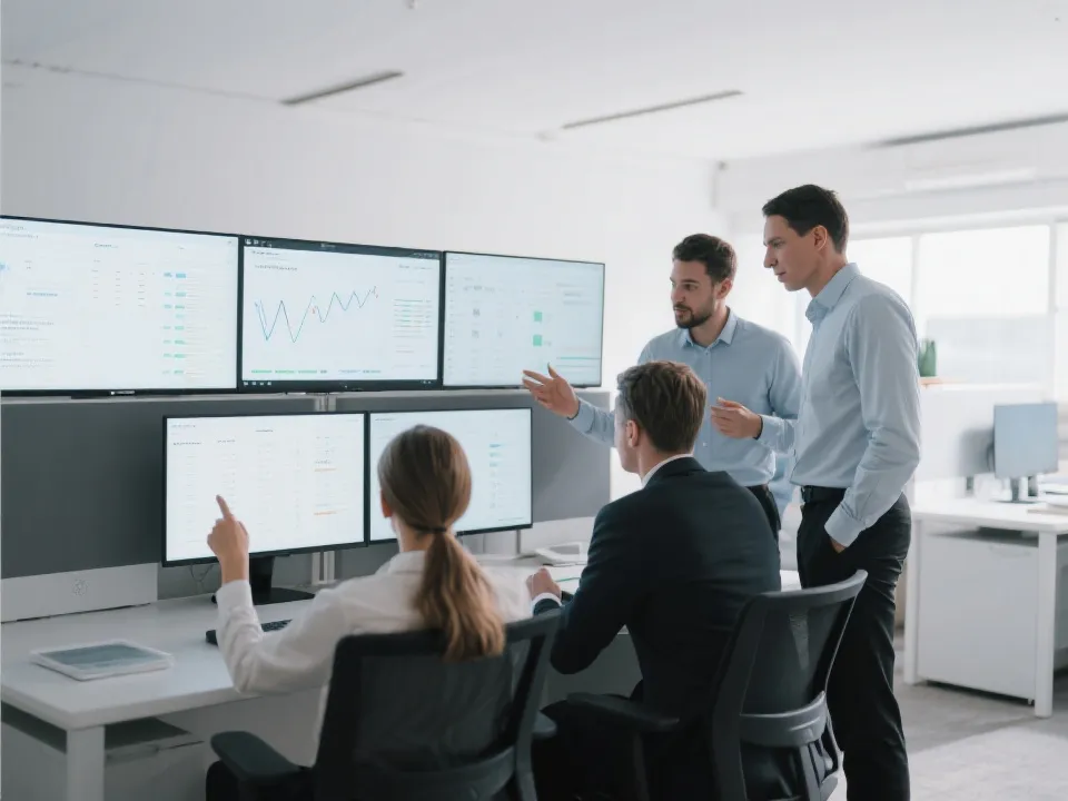 极速飞艇计划团队与数据工作场景示意图